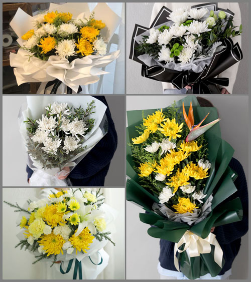 云南红河州弥勒市西三镇白事花束代送
